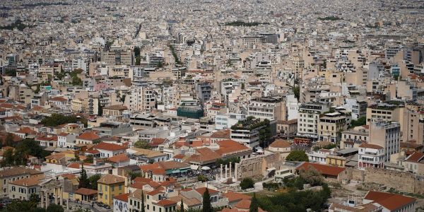 a city with many buildings